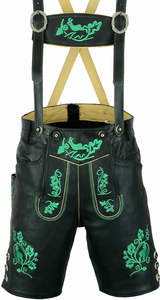 Personnalisé hommes de haute qualité 2025 Trachten Oktoberfest Lederhosen haut cuir bavarois Hosen brodé coupe-vent mi printemps - Product Image 2