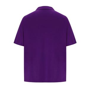 Chemise de golf classique légère à manches courtes pour homme, col chemise, fermeture éclair quart, décontractée, unie, anti-froissement, écologique, grande taille - Product Image 4