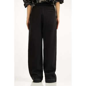 กางเกงลำลองผ้าแคนวาสทรงขากว้างสำหรับผู้หญิง WM-NDJ-WS25-002 กางเกงคาร์โก้ตกแต่งกระดุม ระบายอากาศได้ดีและน้ำหนักเบาสำหรับเด็กผู้หญิง - Product Image 2