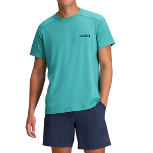 Sports T-Shirt Lightweight Jersey <b>Tshirt</b> For Man From Bangladesh Supplier Round Neck Short Sleeve Quick Drying T Shirt For Men - Product Image 2