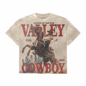 Customizable Men's Vintage <b>Acid</b> <b>Washed</b> <b>T</b>-<b>Shirt</b> Distressed Style Unique DTG Print Boxy Valley Logo Front 100% Cotton Eco-Friendly - Product Image 2