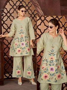 ชุดเซ็ตผ้าฝ้ายพิมพ์ลายพรีเมียมสำหรับฤดูร้อน พร้อมงานฝีมือ - Product Image 2