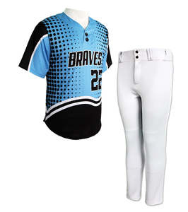 EW rrival 100% yeolyester RIC Abric aseball niniform ersey ustom oogo y Umber Fo Lub eams - Product Image 5