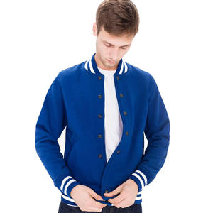 แจ็กเก็ตมาร์ซิตี้ของผู้ชายปรับแต่งได้มีปกตั้งผ้ากำมะหยี่ปักลายตัวอักษรว่างเปล่าดีไซน์ - Product Image 1