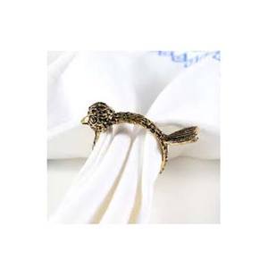 Diseño de red de alambre pulido dorado con cuentas Servilletero de diseñador Vajilla Servilletero a granel de boda de alta calidad - Product Image 5