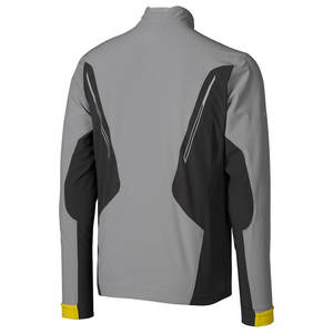 Veste coupe-vent imperméable de haute qualité pour l'extérieur, noire, doublée de soie en toile enduite, polyester, unisexe, hiver 2025 - Product Image 6