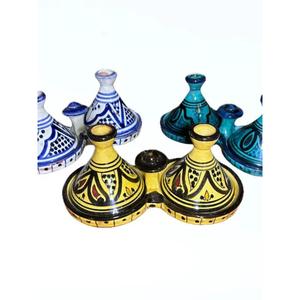 Tajine marocain authentique fait main en céramique, pot de cuisson traditionnel pour four et cuisinière, résistant à la chaleur, écologique pour cuisines - Product Image 1