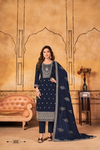 Heavy Embroidery Work Faux Georgette Pakistani and Indian Style Salwar Kameez for Festival and Party Wear - Product Image 6