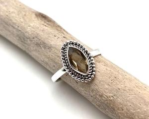 Estilo bohemio 925 plata esterlina citrino anillo de piedras preciosas joyería hecha a mano anillo de plata joyería para mujer regalo de boda para ella - Product Image 1