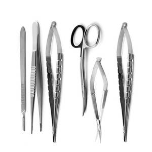 Microsurgery Scissors Set Stainless Steel High Quality Ophthalmology Micro Surgical <b>Instruments</b> by SurgiRight - Product Image 1