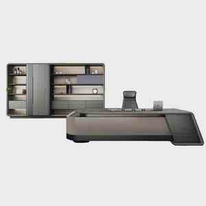 Ahşap ofis masası Modern patron ofis mobilya direktörü yönetici ofis masası idareci masası - Product Image 5