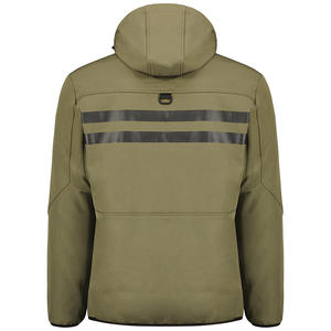 แจ็กเก็ตกันลมแบบนิ่มสำหรับผู้ชายแจ็คเก็ตบุผ้ามีฮู้ดทันสมัยใส่สบาย - Product Image 6