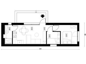 Cómoda casa completamente lista prefabricada ensamblada por módulos diseño moderno SIRB XL - Product Image 4