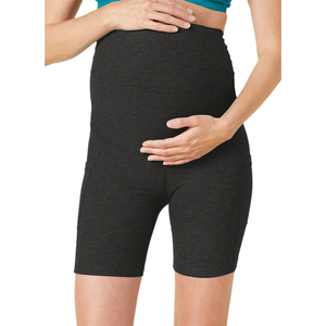 Genuine Seamless Custom High Waist <b>Gym</b> Fitness Sport <b>Maternity</b> Biker <b>Shorts</b> Soft Stretch Belly Support Comfort Pregnancy Solid - Product Image 1