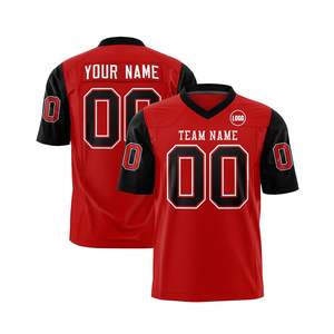 Camiseta de fútbol americano de alta calidad personalizada al por mayor, camiseta de fútbol transpirable de secado rápido, fabricada en Pakistán - Product Image 1