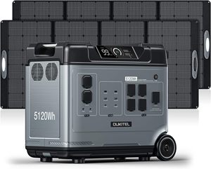 OUKITELS สถานีไฟฟ้าพกพา 5120Wh 2200W พร้อมล้อและที่จับสำหรับใช้งานกลางแจ้ง - Product Image 4