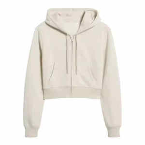 Conjunto de 2 piezas de chándal de terciopelo para mujer, conjunto de 2 piezas de chándal con capucha y Top corto transpirable de talle alto, venta al por mayor - Product Image 5