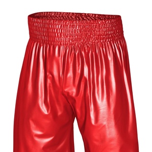 กางเกงชกมวยขายส่งแบบยูนิเซ็กซ์ ผ้าเรียบ ยืดหยุ่น แห้งเร็ว 100% โพลีเอสเตอร์ สำหรับมวยไทย ศิลปะการต่อสู้ คิกบ็อกซิ่ง - Product Image 6