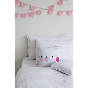 Juego de Sábanas y Fundas de Almohada Pearly Hearts, Ropa de Cama con Elegante Diseño de Corazones para un Toque Romántico - Product Image 2