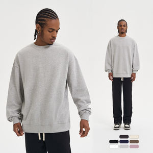 Sweat-shirt à col rond en gros, personnalisé, vierge, lourd, 100% coton, pull oversize, impression de haute qualité, différentes couleurs - Product Image 6