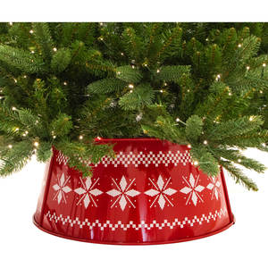 Collar de árbol de Navidad rojo de hierro galvanizado de alto grado para decoración de Navidad Collar de árbol de Navidad de alta calidad para el día de Navidad - Product Image 3