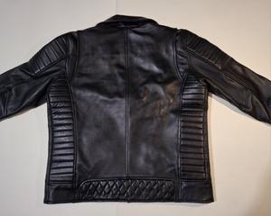 Chaqueta de cuero para hombre estilo callejero con cuello alto y cremallera completa para invierno, a prueba de viento, transpirable - Product Image 5