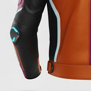 Veste de moto en cuir véritable vintage pour hommes, vestes de moto pour motards, vestes en cuir d'agneau 100% véritable pour hommes - Product Image 3