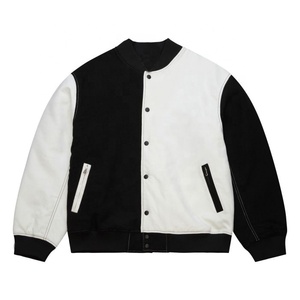 2025 élégant laine Varsity veste confortable de haute qualité vêtements de sport décontractés respirant Baseball veste pour l'hiver dans les grandes tailles - Product Image 1