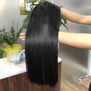 Precio al por mayor de pelo liso suizo HD pelucas de encaje para mujeres negras virgen vietnamita peluca con cierre extensiones de cabello humano - Product Image 1