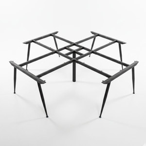 Pieds en acier pour assemblage industriel, pour table en cluster en forme de croix à 4 pièces, pour hôtels, hôpitaux - HCCO024, pieds de banc de mobilier - Product Image 1
