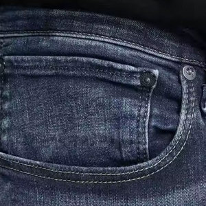 Nouveau Jean en Denim Coton Uni Décontracté Coupe Droite Respirant pour Homme, Lavage Moyen, Taille Mi-Haute, Printemps-Été-Automne - Product Image 6