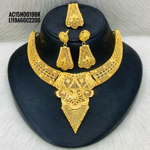 Collier plaqué or ensemble un gramme bijoux de mode tous design un gramme tous design tous tyoe seulement - Product Image 1