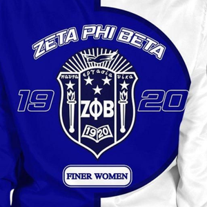 Chaqueta Bomber de Satén Zeta Phi Beta para Mujer, Azul y Blanca, Bordado del Escudo de la Hermandad ZPB 1920, Prenda Griega Premium, Transpirable para Invierno - Product Image 4