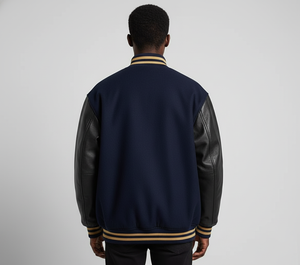 OEM Custom High Quality Men's College Letterman Baggy Varsity Jacket <b>Canvas</b> <b>Long</b> Leather Sleeve Wool Chenille Patches Baseball - Product Image 6