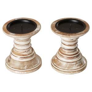 Elegant Curved Design Wooden Candle Holder Handmade with High-Quality Craftsmanship for Decorative <b>Lighting</b> and Home Styling - Product Image 3