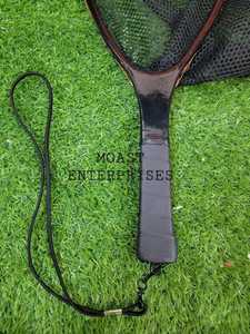 Cheap Price Wooden <b>Fly</b> Fishing Trout Landing <b>Net</b> With Naylon and Mesh <b>Net</b> and Long Elastic Hanging Hook - Product Image 5