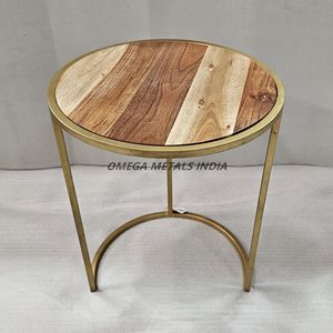 Mesas auxiliares de metal dorado antiguo, muebles para el hogar elegantes y atemporales, perfectos para salas de estar, dormitorios y decoración moderna - Product Image 2