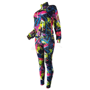 Dernier design, survêtement d'hiver pour femmes, sublimation, décontracté, uni, manches longues, couleurs personnalisées, 2 pièces, à capuche, écologique - Product Image 3