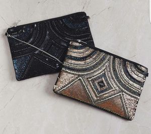 FANCY UNIQUE Estilo bohemio Bordado Perla Bolsos de mano con forro al por mayor - Product Image 6