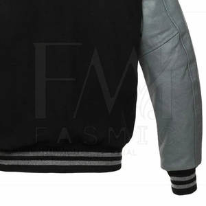 Men's High Quality Canvas Bomber Letterman <b>Jacket</b> Breathable <b>Fleece</b> <b>Lining</b> Customizable Warm Winter Outerwear - Product Image 4