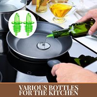 Fabricants de Vente en Gros de Bouteille d'Huile Verseurs Accessoires de Bar Bec de Bouteille de Vinaigre de Vin en Plastique Distributeur de Liqueur Verseur Outils de Bar