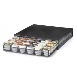 Boîte de rangement pour dosettes de café K-Cup en métal noir de haute qualité, organiseur de capsules de café, fabrication originale - Product Image 1
