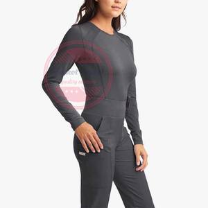 Chemise médicale professionnelle pour femmes manches longues confortables sous les gommages - Product Image 5