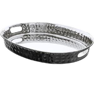 ถาดโลหะเสิร์ฟอาหารมาตรฐานสูงสีดำสำหรับปาร์ตี้ในร่มอุปกรณ์ครัวถาดเสิร์ฟกาแฟชาอาหาร - Product Image 1