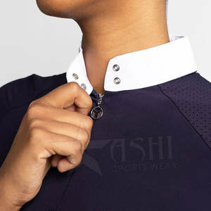 Top ecuestre de media cremallera de alta calidad, manga larga, capa Base para montar a caballo, camisa de carreras y espectáculo de secado rápido para deportes - Product Image 4