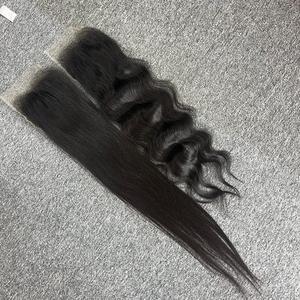 Vente De Gros Extensions De Cheveux Humains Bruts Raides Et ondulés en HD lace 5x5 De La Source De La Plus Haute Qualité - Product Image 2