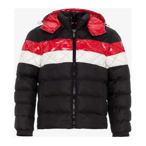 Venta caliente 2025 Diseño de logotipo personalizado Chaqueta de burbuja de tendencia para hombres con bolsillos de dos lados de gran tamaño en dos colores - Product Image 1