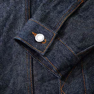 Chaqueta vaquera ajustada de calle alta para hombre, con cuello levantado, tela de lona de alta calidad personalizada de talla grande para uso en invierno al aire libre - Product Image 5