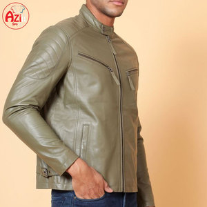 Veste en cuir High Street pour hommes col montant avant écologique, coupe-vent, respirant, hiver, haute qualité Offres Spéciales meilleur design - Product Image 2