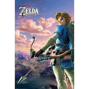 Ensemble de 3 affiches murales en papier style moderne The Legend of Zelda Breath of the Wild - Product Image 1